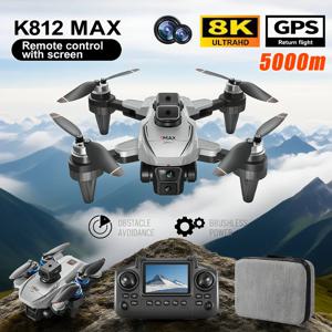 K812 MAX 드론 8K ESC 전문가용 HD 카메라 RC 드론 GPS 5G 와이파이 FPV 쿼드콥터 접이식 항공 촬영 UAV 원격 조종 장난감