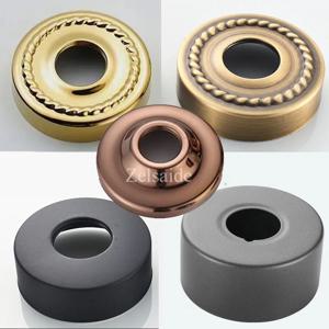 2 개/몫 샤워 꼭지 장식 커버 컵 골든/로즈 골드 컬러 라운드 사각형 모양