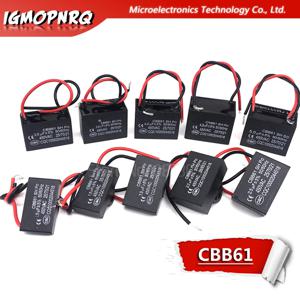 CBB61 1UF 1.2UF 1.5UF 2UF 2.5UF 3UF 3.5UF 4UF 4.5UF 시동 커패시턴스 AC 팬 커패시터 igmopnrq 450V CBB 모터 실행 커패시터