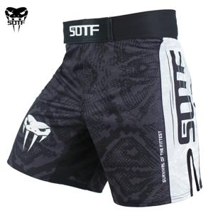 SOTF 스네이크 스케일 피트니스 통기성 스포츠 사나운 MMA 복싱 반바지 타이거 무에타이 mma 반바지 싸움 반바지 킥복싱 복싱