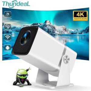 ThundeaL HD 미니 프로젝터, 홈 시어터 시네마 3D 휴대폰 비디오 영화 프로젝터, TD90 PK TD80W, 1080P 와이파이, 안드로이드 TD80