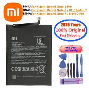 2025 년 100% 기존 배터리 BN4A BN46 BM4J Xiaomi Redmi Note7 Note 7 Pro / Note8 Note8 Pro 8T 전화 배터리 배터리