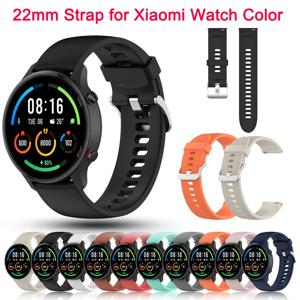 Xiaomi Mi Watch 컬러 스포츠 에디션 밴드 용 22mm 공식 실리콘 교체 스트랩 Mi Watch 컬러 팔찌 시계 밴드 Correa