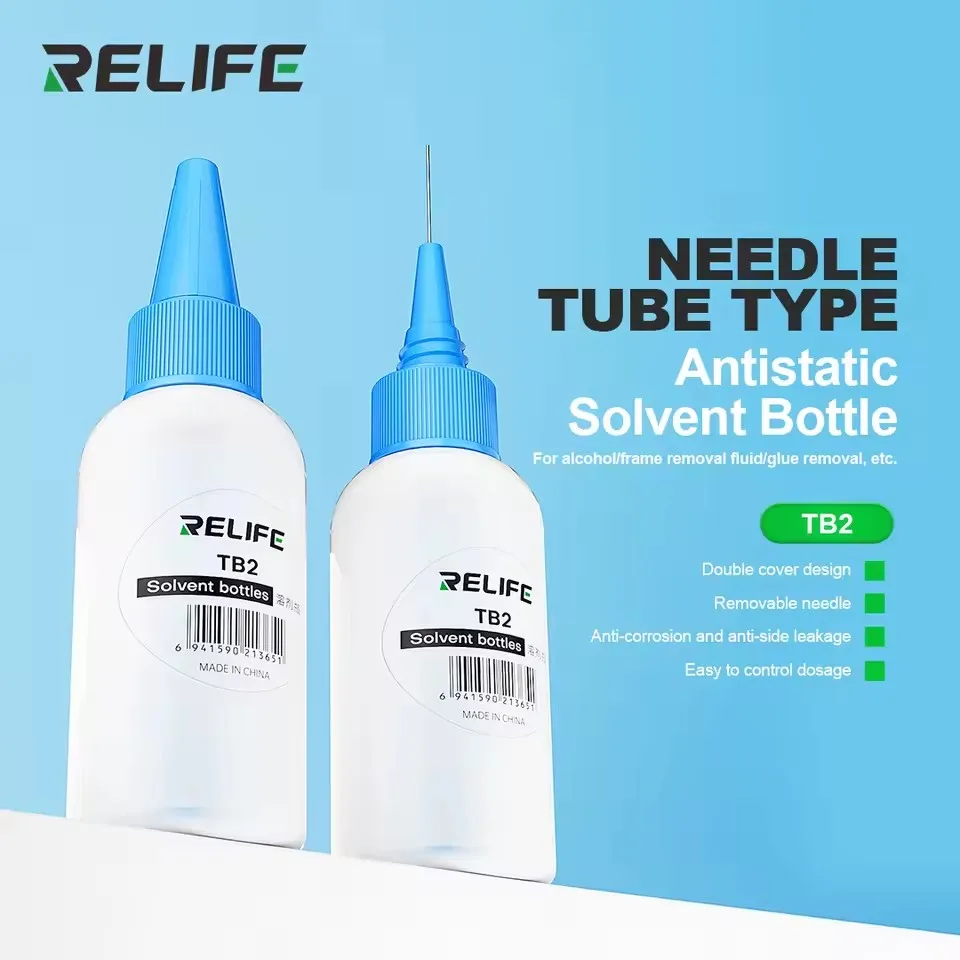 5pcs RL-054 RL-TB2 50ML 빈 플라스틱 병 전화 수리 압착 병 알코올 납땜 플럭스 로진 디스펜서 바늘