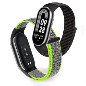 Xiaomi Mi Band 9 용 나일론 루프 스포츠 스트랩 NFC SmartWatch 손목 밴드 교체 Correa Mi band 9-8 팔찌 벨트 액세서리