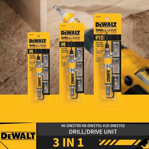 DEWALT DW2700 DW2701 DW2702 드릴 플립 드라이브 완전한 장치 # 6 # 8 # 10 2 in 1 카운터싱크 목재 드릴 비트 6mm 8mm 10mm 액세서리