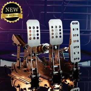 SIMJACK UT 페달 Sim 레이싱 페달 PC 레이싱 시뮬레이터 압력 센서 로드셀 HE 유압 페달