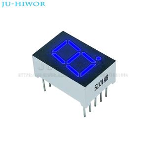 10pcs 0.56 인치 10 핀 5161AB 5161BB 1 비트 자리 7 세그먼트 파란색 LED 디지털 디스플레이 Digitron 일반 양극 음극 C-C C-A