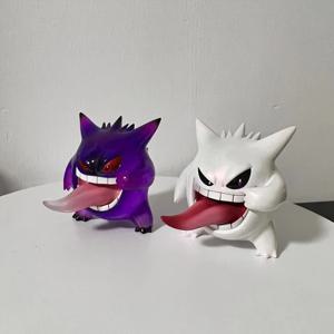 포켓몬 Gengar 혀를 다른 색상으로 꺼내기 애니메이션 액션 피규어 게임 동상 소장품 카와이 모델 어린이 장난감 인형 선물