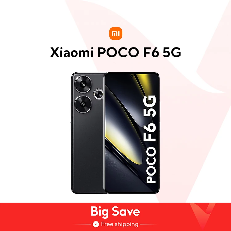 POCO F6 스마트폰 글로벌 버전, 월드 프리미어, 스냅드래곤®8s 3 세대 NFC 120Hz 플로우 AMOLED 90W 터보 충전 5000mAh 배터리