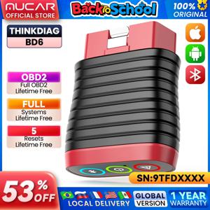 THINKCAR BD6 OBD2 스캐너, 모든 시스템 자동차 코드 리더 스캔 도구 iPhone 및 Android 무선 OBD2 자동 진단 도구