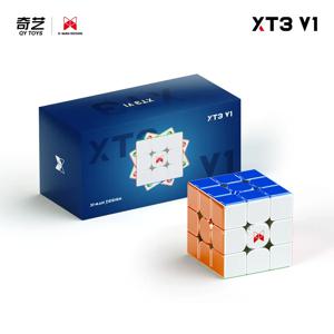 Qiyi XMD XT3 파이오니어 3X3 마그네틱 매직 스피드 큐브, 스티커리스 Qiyi XT3 플래그십 3X3X3 전문 피젯 장난감