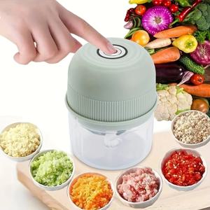 250ml 전기 미니 마늘 쵸퍼 USB 고기 분쇄기 마늘 분쇄기 안전 스위치가있는 견고한 생강 및 야채 분쇄기,
