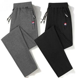 봄 바지 남성 피트니스 운동복 Tracksuit 탄성 허리 운동복 코튼 바지 느슨한 체육관 조깅 트랙 바지 Mens M- 8XL