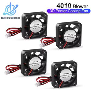 3D 프린터 4010 브러시리스 DC 팬 12V 24V 40*40*10mm 저소음 냉각 팬 블로워 볼 베어링 슬리브 유압 유체 베어링