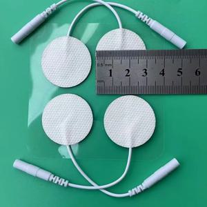 120개 교체용 소형 원형 TENS 기계 패드 전극 3X3 Cm 2.0mm 구멍 포함