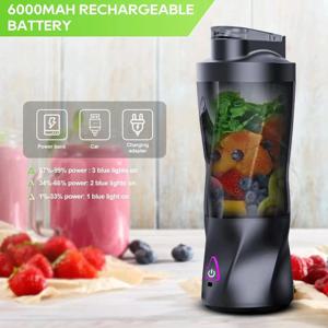 2025년형 신형 휴대용 무선 전기 착즙기 USB 충전 700ml 대용량 가정용 착즙기 과일 분리형 700ML 블렌더