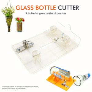 플라스틱 조정 가능한 DIY 유리 병 커터 크기 금속 유리 병 컷 기계 와인 병 공예 장식 절단 도구
