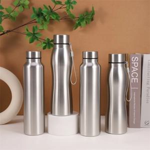 1000ml 스테인레스 스틸 스포츠 물병 단일 레이어 견고한 물 컵 금속 플라스크 Drinkware 캠핑 스포츠 체육관