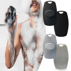 엑스 폴리 에이 팅 실리콘 브러시 클렌저 미끄럼 방지 핸들 바디 스크러버는 피부를 청소하고 마사지합니다. 욕실 액세서리 목욕 브러시