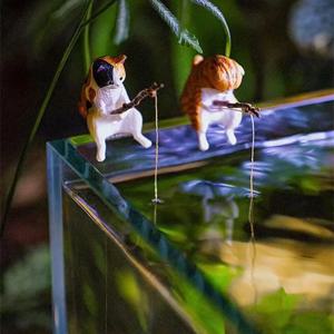물고기 조경 만화 낚시 장식품, 수족관 액세서리, 가정 용품, 사무실 장식