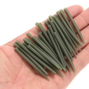 30/50/100pcs 54mm 안티 엉킴 고무 슬리브 낚시 후크와 연결 잉어 거친 낚시 태클 야외 낚시 액세서리