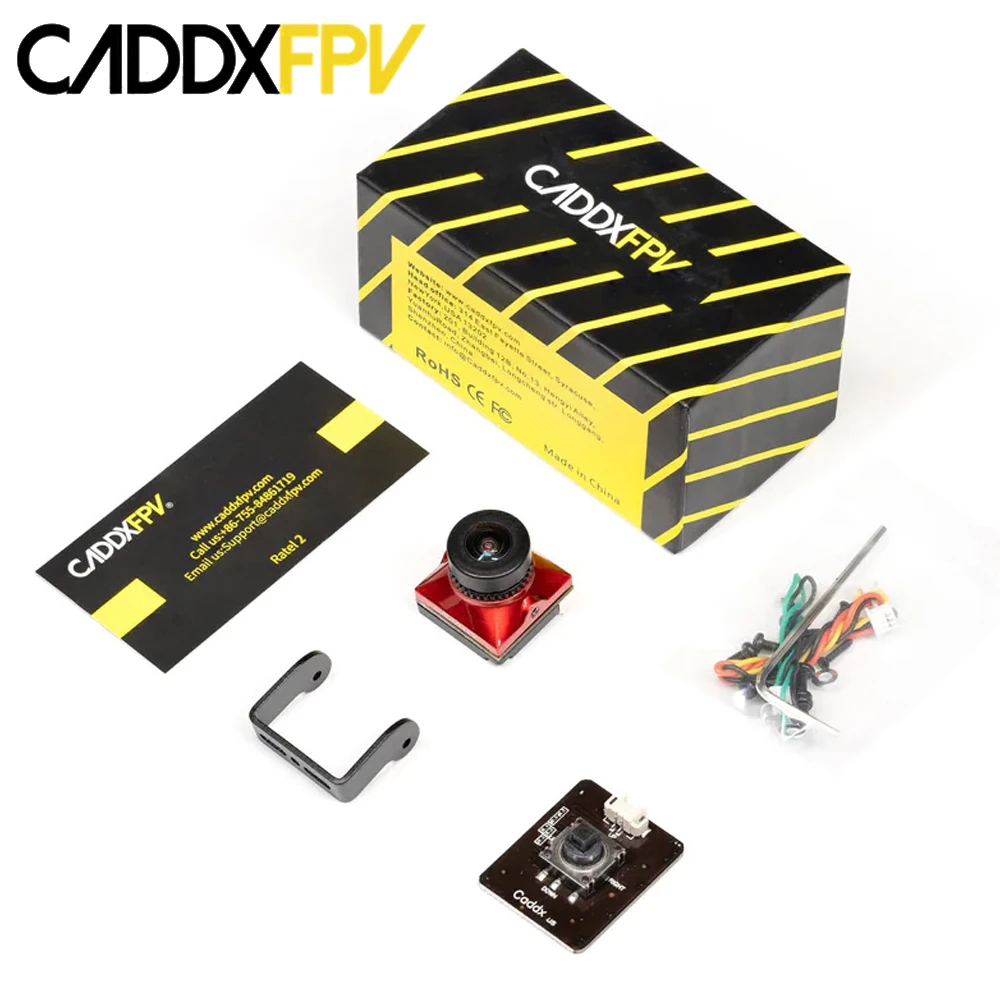 CADDX 레이트 2 4.5-36V 1200TVL 160 °   RC 프리스타일 드론용 FOV 2.1mm 별빛 센서 마이크로 FPV 카메라 NTSC 및 PAL CVBS 출력