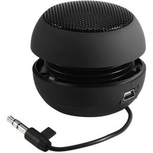 미니 휴대용 여행용 라우드 스피커, 3.5mm 오디오 케이블, 저전압 내장 배터리, 아이팟용 개폐식 스피커