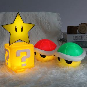 LED 물음표 야간 조명 게임 장난감 어린이 우주 비행사 분위기 침실 테이블 램프 USB 충전 어린이 생일 크리스마스 선물