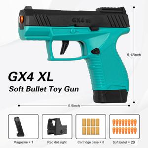 연속 발사 미니 Gx4 장난감 총 쉘 던지기 Macara 교육 총 모델 소프트 총알 발사기 블로우 백 Airsoft 소형 권총