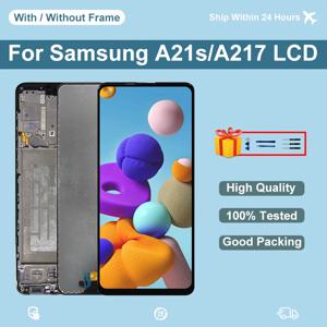삼성 갤럭시 A21S LCD SM-A217F/DS 디스플레이 SM-A217F/DSN 터치 스크린 디지타이저 A217 디스플레이 교체 부품, 6.5 인치