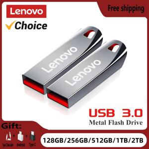 레노버 USB 3.0 메탈 플래시 드라이브, 고속 펜드라이브, 휴대용 USB 드라이브, 방수 메모리, USB 플래시 디스크, 2TB, 1TB, 512GB, 256GB