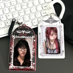 문구 ID 카드 커버 가방 펜던트 카드홀더, 만화 카드 보호 슬리브