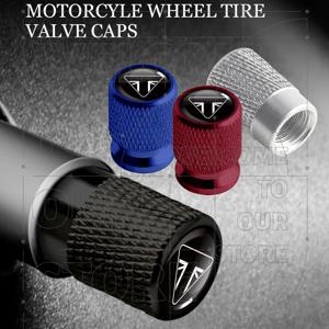 Trident 660 Tiger 675 800 Triple 900 로고 4pcs 오토바이 휠 타이어 밸브 알루미늄 캡 타이어 스템 커버 Airdust 방수