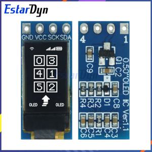 Estardyn 0.5인치 OLED LCD 화면 CH1115 소형 화면 48*88 디스플레이 백색광 모듈 IIC 수직 화면