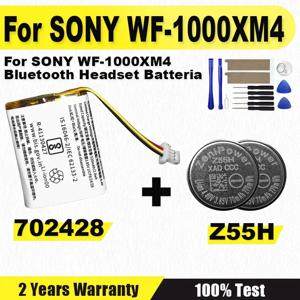 새로운 Z55H 3.85V 70mAh 소니 WF-1000XM4 블루투스 이어버드 헤드셋 배터리 교체 + 무료 선물 도구