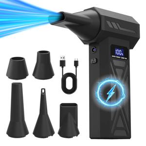 Zten 휴대용 에어 강풍 송풍기 미니 터보 제트 팬 핸드헬드 브러시리스 모터 130,000 RPM 풍속 52m/s 산업용 덕트 팬