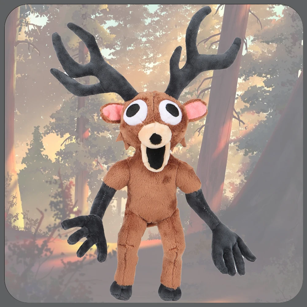 38cm 99 Nights In The Forest 사슴 봉제인형 영화 캐릭터 봉제 동물 사슴 장난감 팬 생일 선물 어린이 할로윈 선물