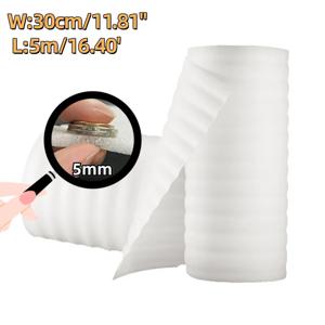 5mm EPE 폼 롤 30cm x 5m 고밀도 충격 방지 보호 포장재 깨지기 쉬운 물품 유리제품 전자제품용