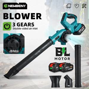 NEWBENY 무선 전기 송풍기 270 °   회전 조정 3 기어 잎 진공 먼지 스노우 클리닝 도구 Makita 배터리 핀
