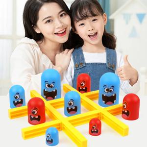 Tic-Tac Toe 보드 게임 퍼즐 장난감, 파티 가족 게임, 부모 자녀 상호 작용 경쟁, 어린이 생일 선물