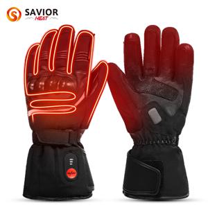 구세주 열 100% 방수 오토바이 장갑 가열 Guantes 자전거 타기 난방 장갑 Bettery Warmer Hand Joints Leather