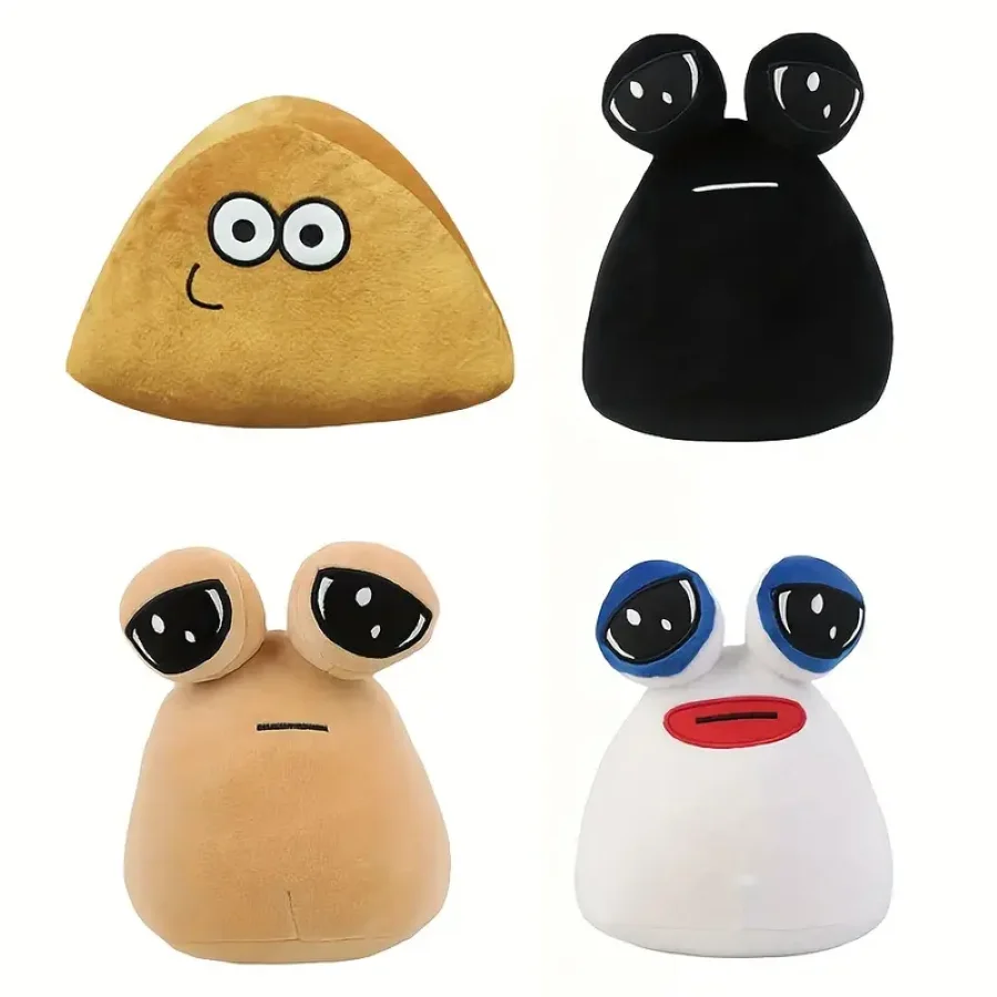4 스타일 사랑 스럽다 뜨거운 게임 내 애완 동물 외계인 Pou 플러시 장난감 Pou 박제 동물 플러시 완벽한 선물 할로윈 장식 추수 감사절 그리스도