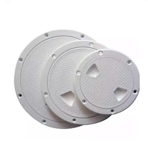 실용적인 갑판 검사 액세스 라운드 ABS 갑판 플레이트 나사 아웃 미끄럼 방지 해치 커버, 보트 요트 해양 액세서리, 4 인치, 6 인치, 8 인치