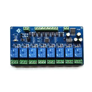 Modbus RTU 8 채널 릴레이 모듈 RS485 TTL UART 8CH 입력 8CH 출력