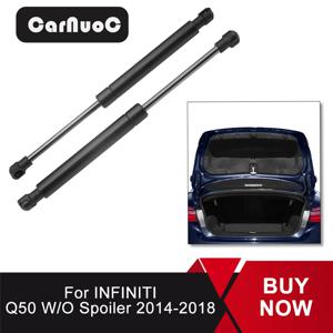 2 개/대 자동차 뒷 트렁크 리프트 지원 댐퍼 충격 스트럿 소품 2014-2018 인피니티 Q50 W/O 스포일러 자동차 액세서리