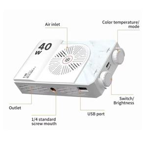 40W LED 카메라 빛 2500K-9000K 바이 컬러 4400mAh 비디오 사진 빛 핸들 CCT 램프 On Light 카메라 휴대용 X4E7