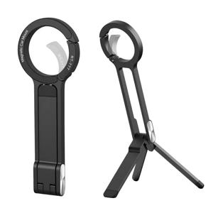 합금 전화 삼각대 Carabiner-iPhone 용 휴대용 양면 자기 삼각대 데스크 마운트 전화 핸들 홀더