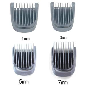 교체용 수염 헤어 가이드 빗, 필립스 Norelco Multigroom MG3750 MG3760 MG5750 MG5750 MG7770 트리머에 적합, 1-3-5-7mm