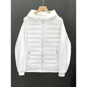트렌디 한 후드 솔리드 컬러 코튼 코트 자켓 그레이 블랙 화이트 루즈 피트 다목적 캐주얼 독특한 커플 스타일 자켓 남성용